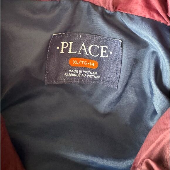 Boys coat. Size xl. Burgundy - Picture 4 of 6